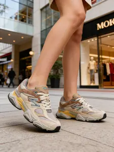 9060 Small Elephant Hoof Casual Shoes, Unisex New Retro Dad Sneakers, Anti-Slip Sports Shoes, Comfortable and Stylish Footwear