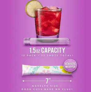 Flasks 12 Pack (18 oz Total) - Hidden Alcohol Travel Flasks for Women - Secret Liquor Containers for Nightclubs, Festivals, Cruises, and Sports Events – Includes Funnel & Spout