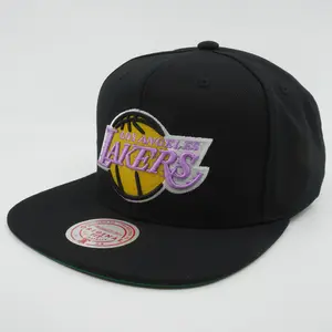 MENS MITCHELL & NESS NBA CORE BASIC SNAPBACK HWC LAKERS - BLACK
