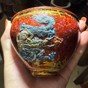 TN Non-Destructive Large Paint Craftsmanship Handmade Teacup DQ