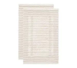 Safavieh Greyson Striped 1'-8" X 2'-8" Bathmat (Set of 2)