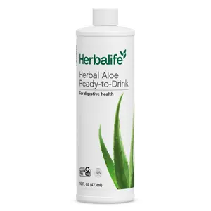 Herbalife Herbal Aloe Ready-to-Drink Original 16 fl oz Unflavored Aloe Vera Beverage for Daily Routine Portable Bottle No Mixing Needed - Fruit