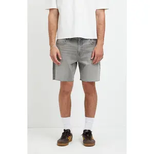 Pacsun Men's Harrison Cutoff Baggy Jean Shorts Stretch Gray