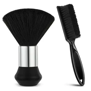 2 PCS Professional Barber Brush Set, Barber Neck Duster Hair Dusters Soft Neck Duster Brush, Barbers Accessories Cleaning Supplies for Hair Cutting & Styling, Hairs Stylist Tools and Salon Supplies