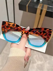 Trendy Tortoiseshell Cat Eye Frame Glasses, Vintage Fashionable Glasses for Everyday Use, Fashion Accessories for Outdoor Activities, High Quality Eyewear