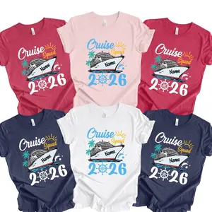 Custom Cruise Squad 2026 Shirt – Personalized Family Vacation Matching Tee, Custom Name Cruise Group T-Shirt