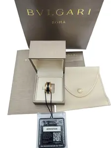 Pre-owned Bvlgari B.zero1 two band ring size 54 OB78