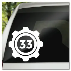 Fallout Vault 33 Vinyl Decal Sticker