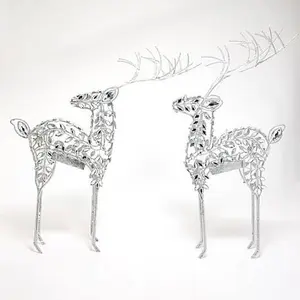 August & Leo Set of 2 24" Jeweled Reindeers