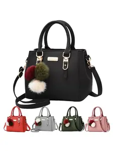 CYX Women's Fashionable Solid Color Handbag, Casual Versatile Shoulder Bag for Daily Used, Trendy All-match Commuter Bag, Handbag Sling Bag, Casual Handbag Satchel
