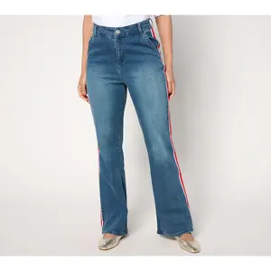 Studio Park x Amy Stran Regular Side Stripe Flare Jean