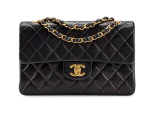 Pre-owned CHANEL Lambskin Shoulder Bags Black Quilted Jumbo Classic Double Flap Gold Hardware 4000032288458