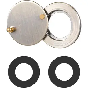 Peephole Cover Door Viewer Peep Hole Solid Brass Privacy Door Viewer Cover Peep Hole Covers for Door with Self Adhesive Installation Tool for Hotel Dormitory Office (Antique Bronze)