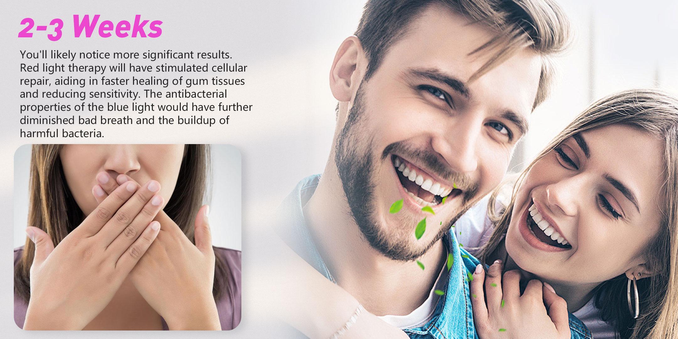 16-Diode Blue & Red Laser Oral Beauty Device for Adults, Teeth Brightener & Oral Brightening Tool, Unscented Daily Mouth Care for Teeth Whitening & Gentle Gum Care, Single Item
