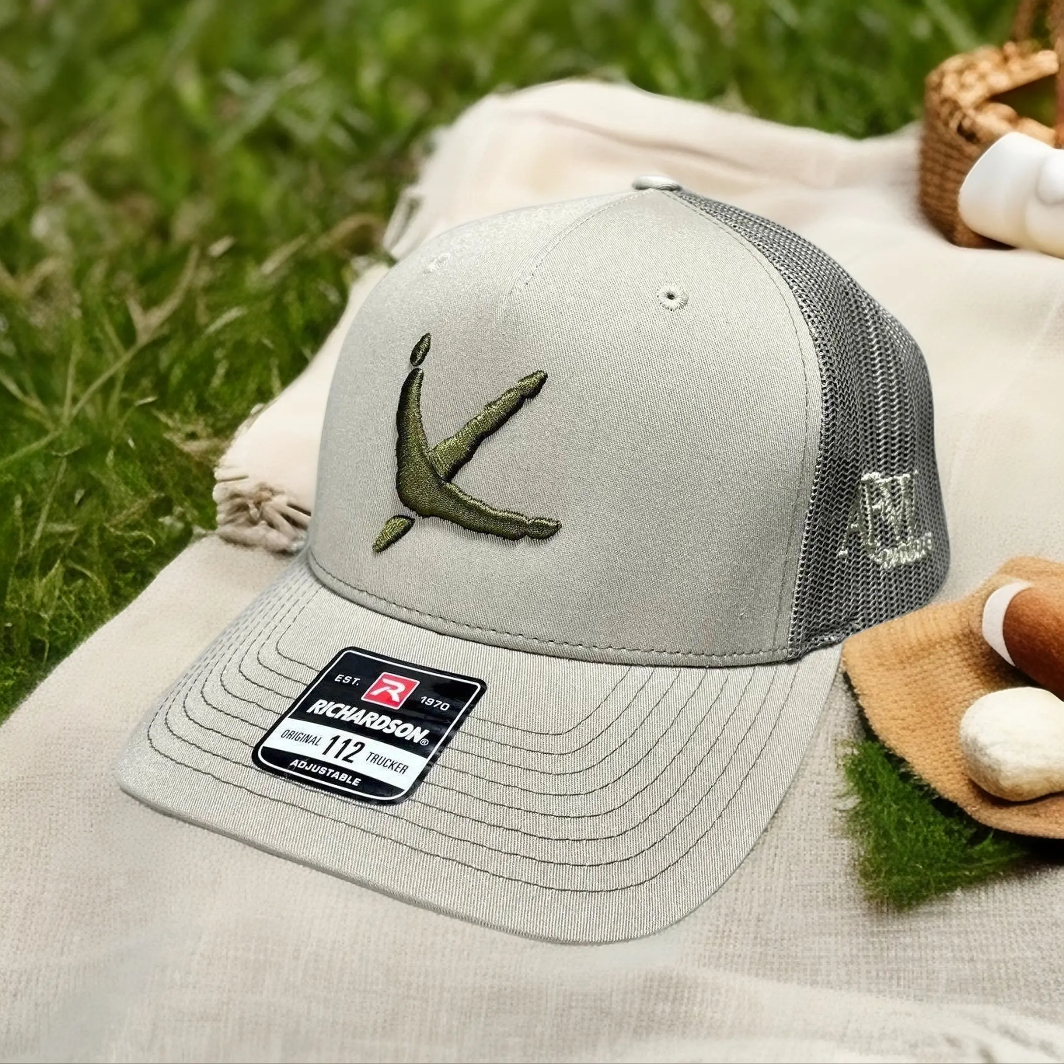 American Flyway Waterfowl 112FP Animal Track Print Trucker Hat, Sturdy 5-Panel Design with a Structured Pro Round Crown, Visor Hat