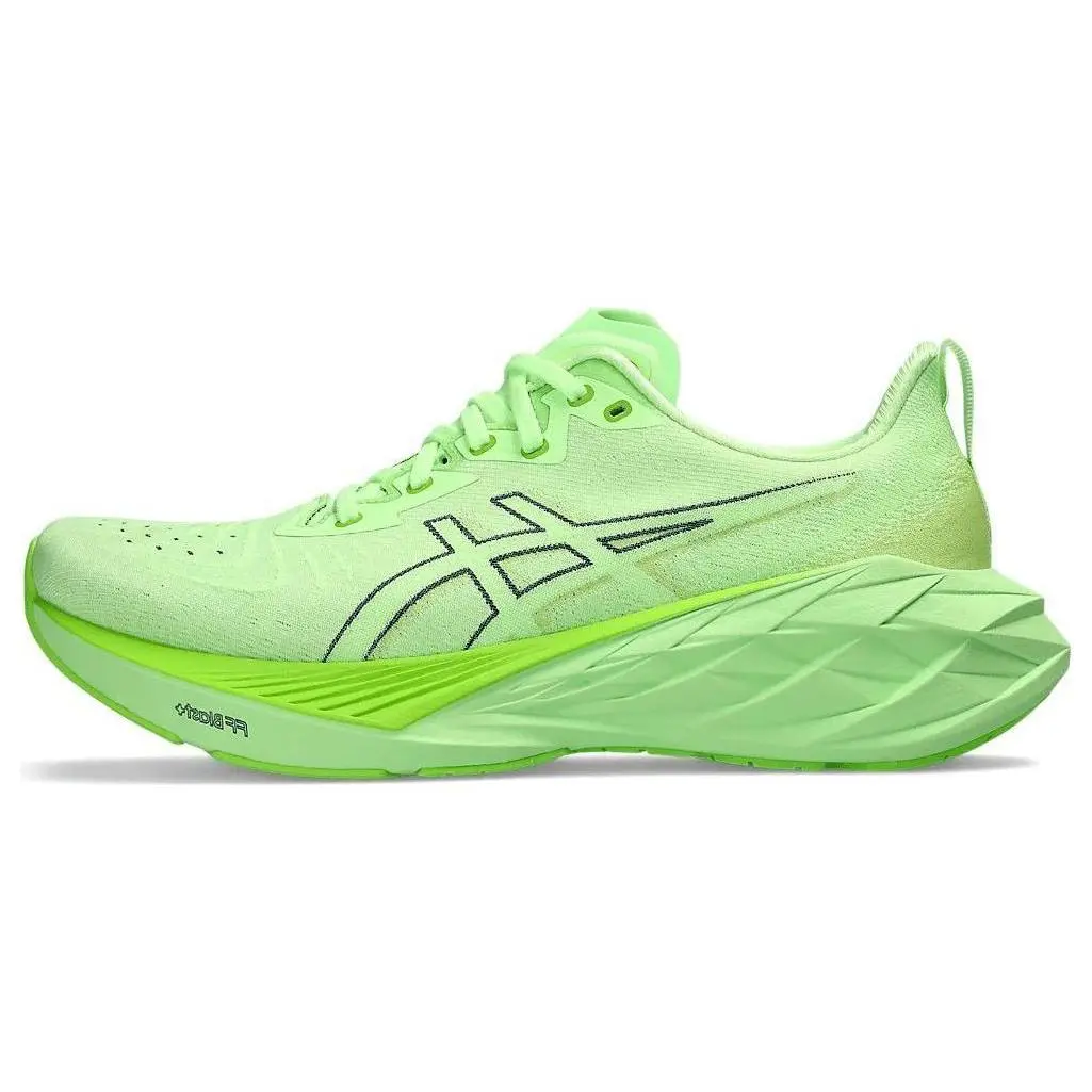 ASICS Novablast 4 Illuminate Green Cushioned Breathable Low Top Running Shoes Men's 1011B693-300