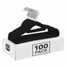 Utopia Home Chic Velvet Hangers - Slim ABS Construction Closet Organizer, Ultra-Grip Non-Slip Velvet Touch Grip, 360° Swivel Hook Heavy-Duty 360° Hangers & Pegs, for Dresses & Outerwear, Maximize Wardrobe Space, Soft Finish, Home Supplies