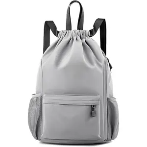 Waterproof Drawstring Gym Backpack for Men & Women  Perfect for Sports & Workouts