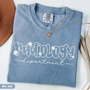 Comfort Colors Floral Radiology Department Tshirt Radiology Technician Crewneck Radiologist Graduation Gift Radiology School Grad Xray Tech Students Shirt
