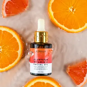 Vitamin C Facial Oil - 3-in-1 Brightening, Hydrating & Anti-Aging Serum with Rosehip, Squalane & Bakuchiol – Fine Lines & Wrinkles Treatment - Moisturizing Glow – For Youthful Skin & Radiant Skin