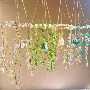 Artificial Crystal Sun Catcher, Hanging Sun Catcher, Garden Decoration, Home Decor, Summer Decoration, Windchimes Gift Ideas, Outdoor Wind Chimes