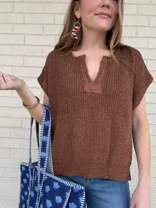 Jules Camel Sweater Top