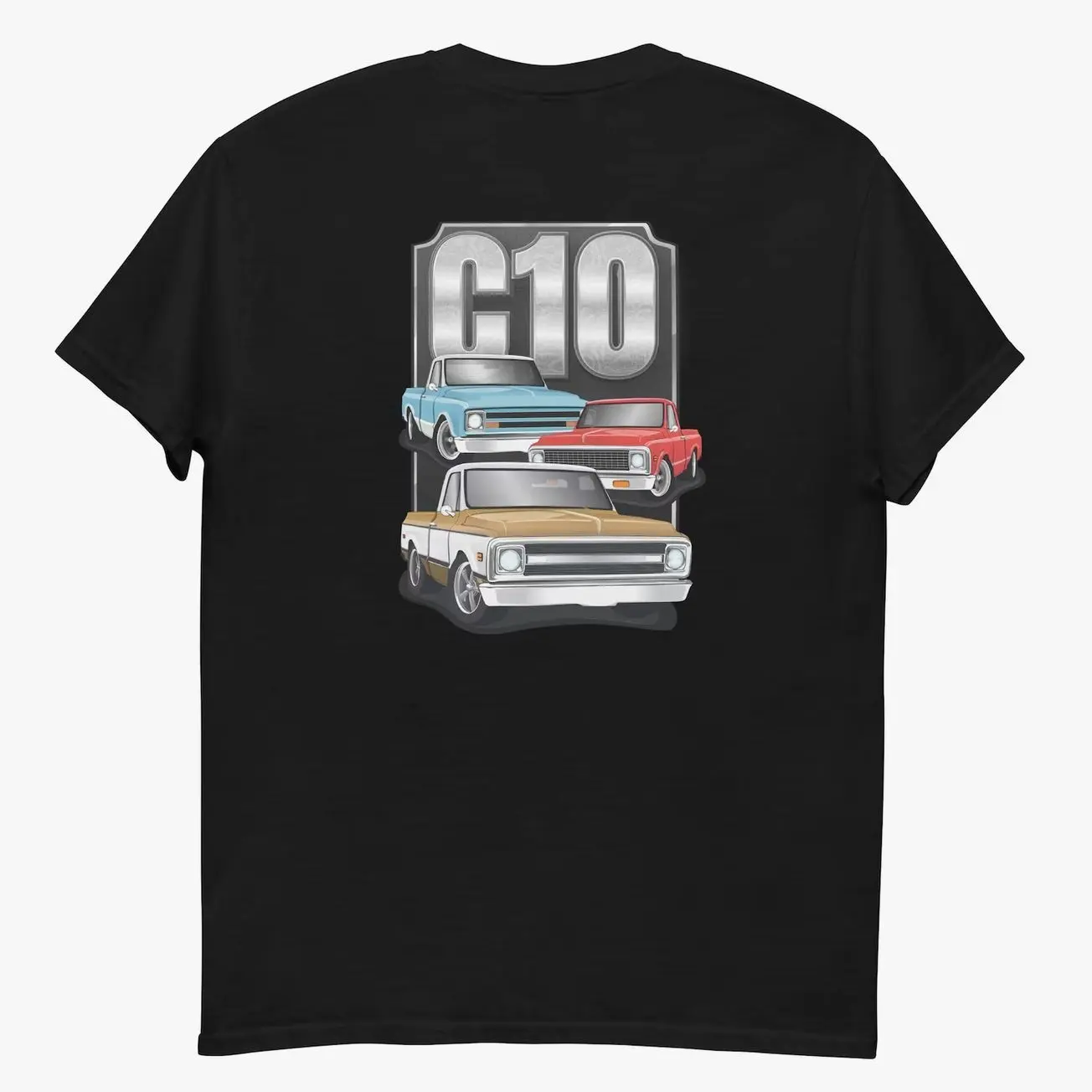 1967-1972 C10 Pick Up Truck American Trucks Classic T-Shirt Sweatshirt Hoodie 2 Sided, Car Enthusiast and Fans Gift