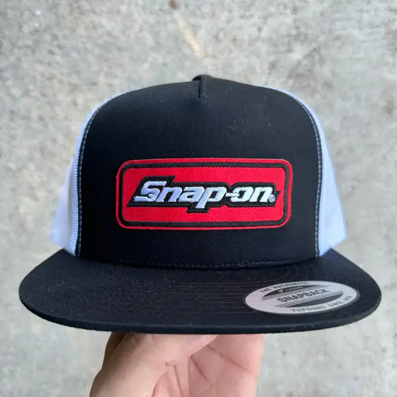 Snap on Embroidered Patch on Trucker Hat Retro Snapback Baseball Cap Adjustable Mesh Hat Unisex Streetwear Gift