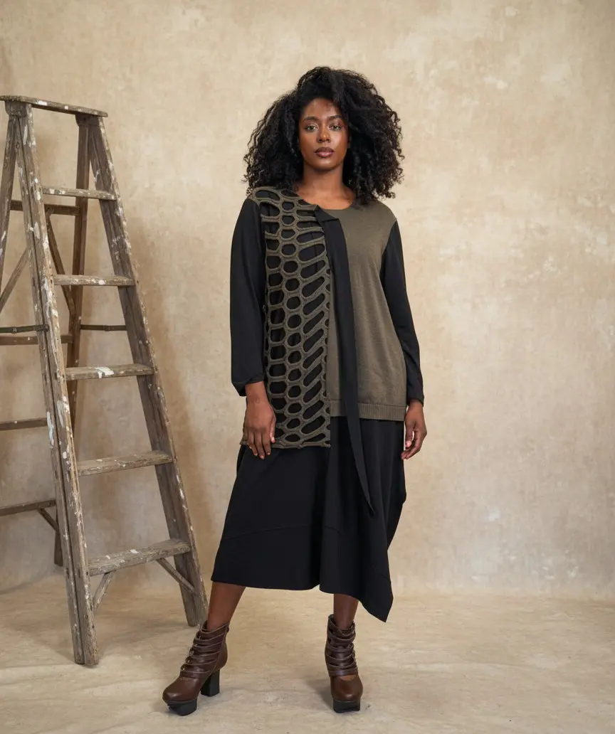 Bread & Butter Open Weave Dress