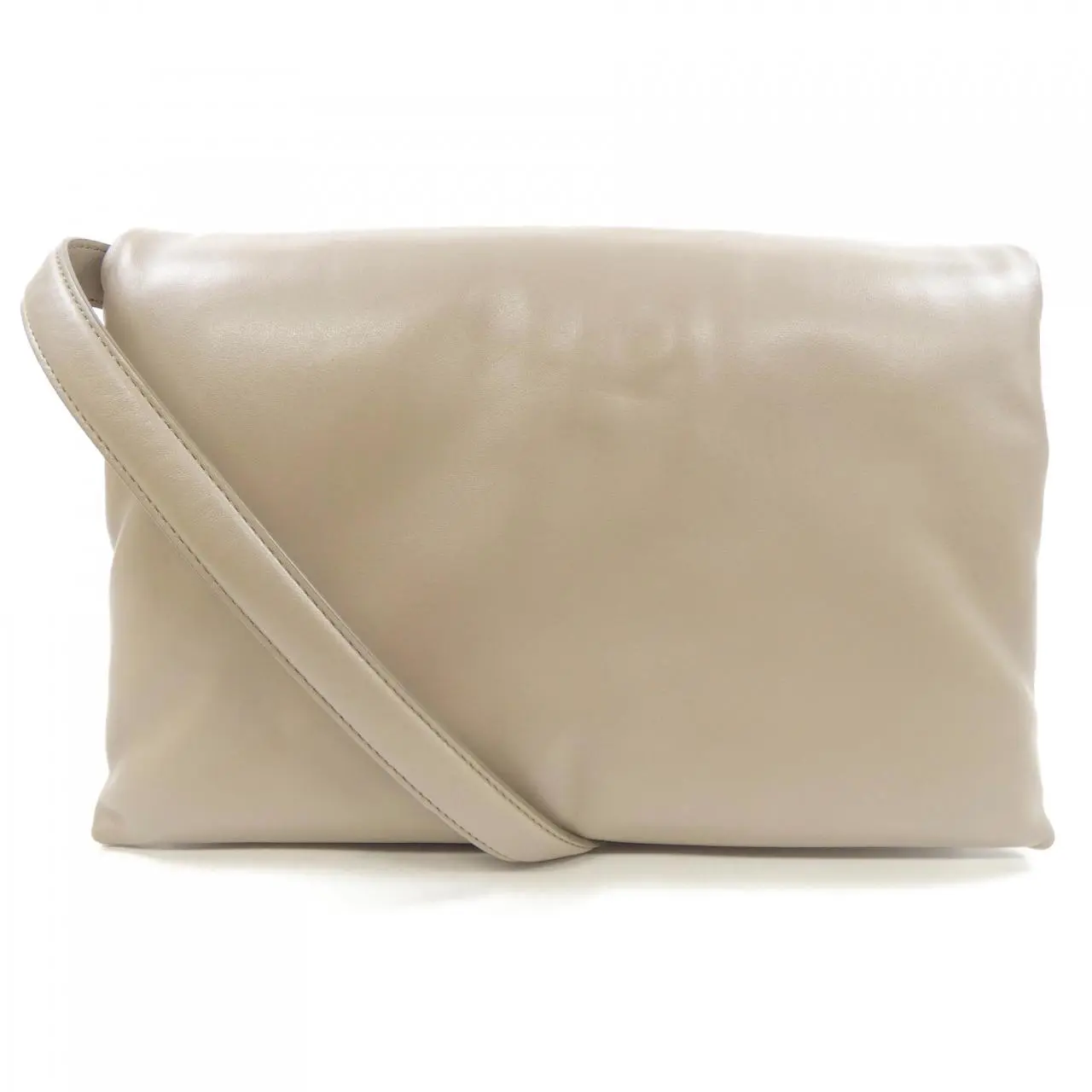 Pre-owned MARNI Calfskin Shoulder Bags P5298 Calf Leather Large Bag