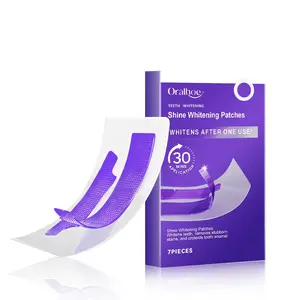 Purple Teeth Whitening Strips - 7/21 Whitening Sessions - Safe for Enamel - Non Sensitive Teeth Whitening - Peroxide-Free