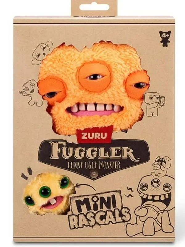 Fugglers Double Trouble Fugg with Mini Rascals Fugg (Orange)