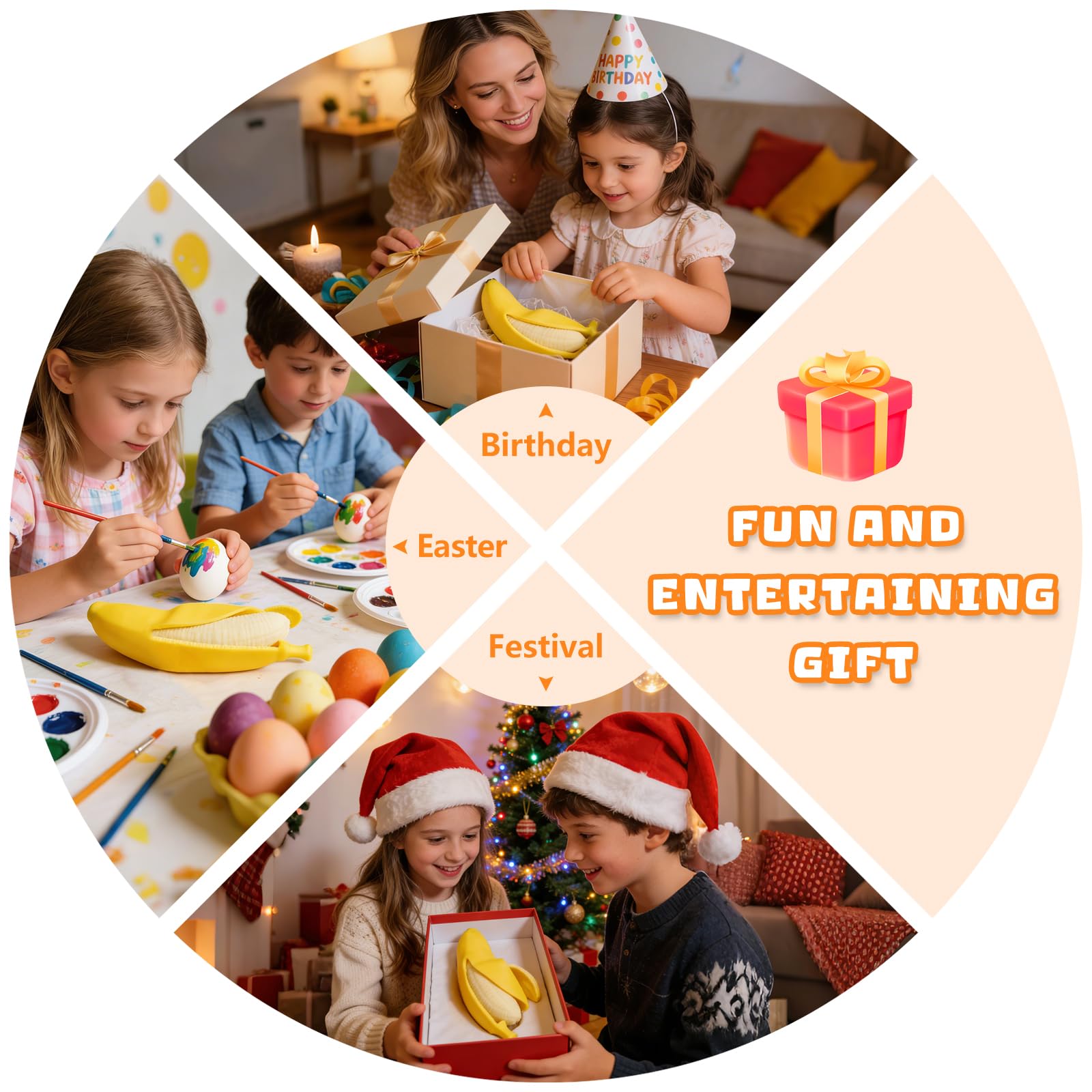 2PCS Realistic Banana Squishy  banana squishy swing  Soft Scented Stress Relief Toy with Slow Rising Fun Sensory Squeeze Toy for Children Great for Gifts and Party Prizes