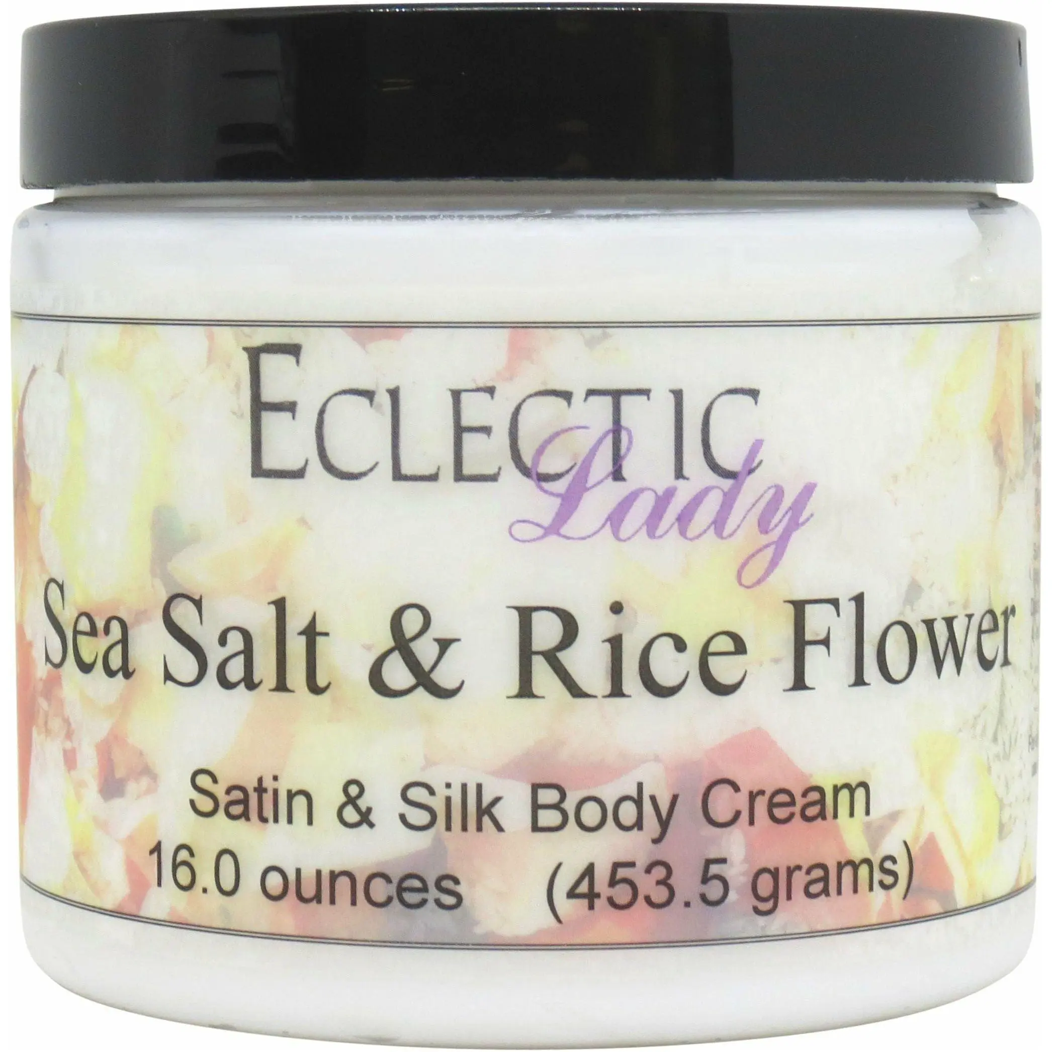 Sea Salt And Rice Flower Satin and Silk Cream,  Body Cream, Body Lotion