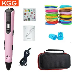 3D Printing Pen, 1 Count 3D Drawing Pen with LCD Screen Display & PLA Filament, DIY Printer Pen, Student Drawing Pen, Art Supplies