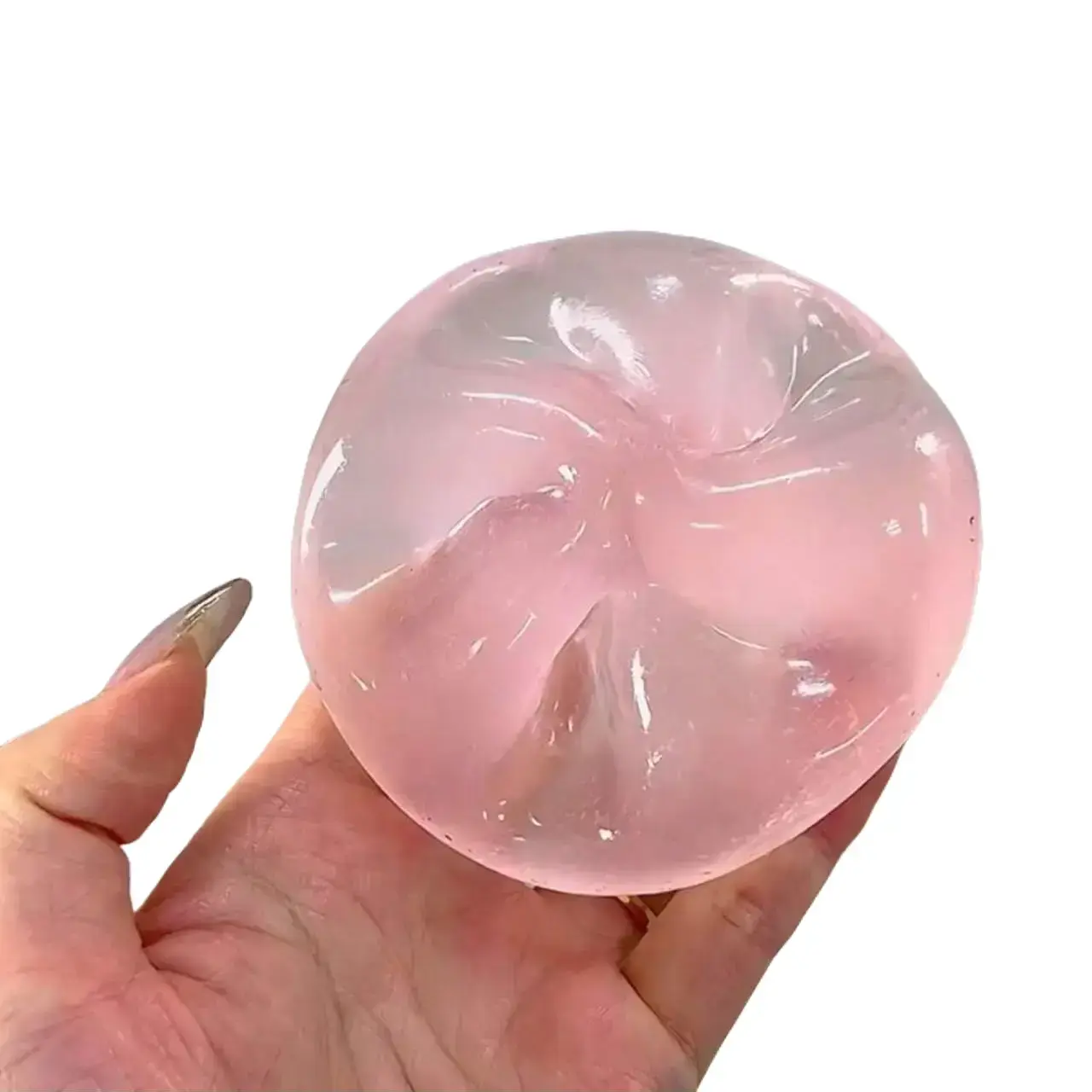 Coconut Oil Squishy Stress Balls - Unisex Slow Rebound Soft Rubber Squishy Toys, Round Fidget Toys for Adult Anxiety Relief