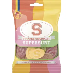 S-Märke Original "Supersour" 80g - Swedish Candy