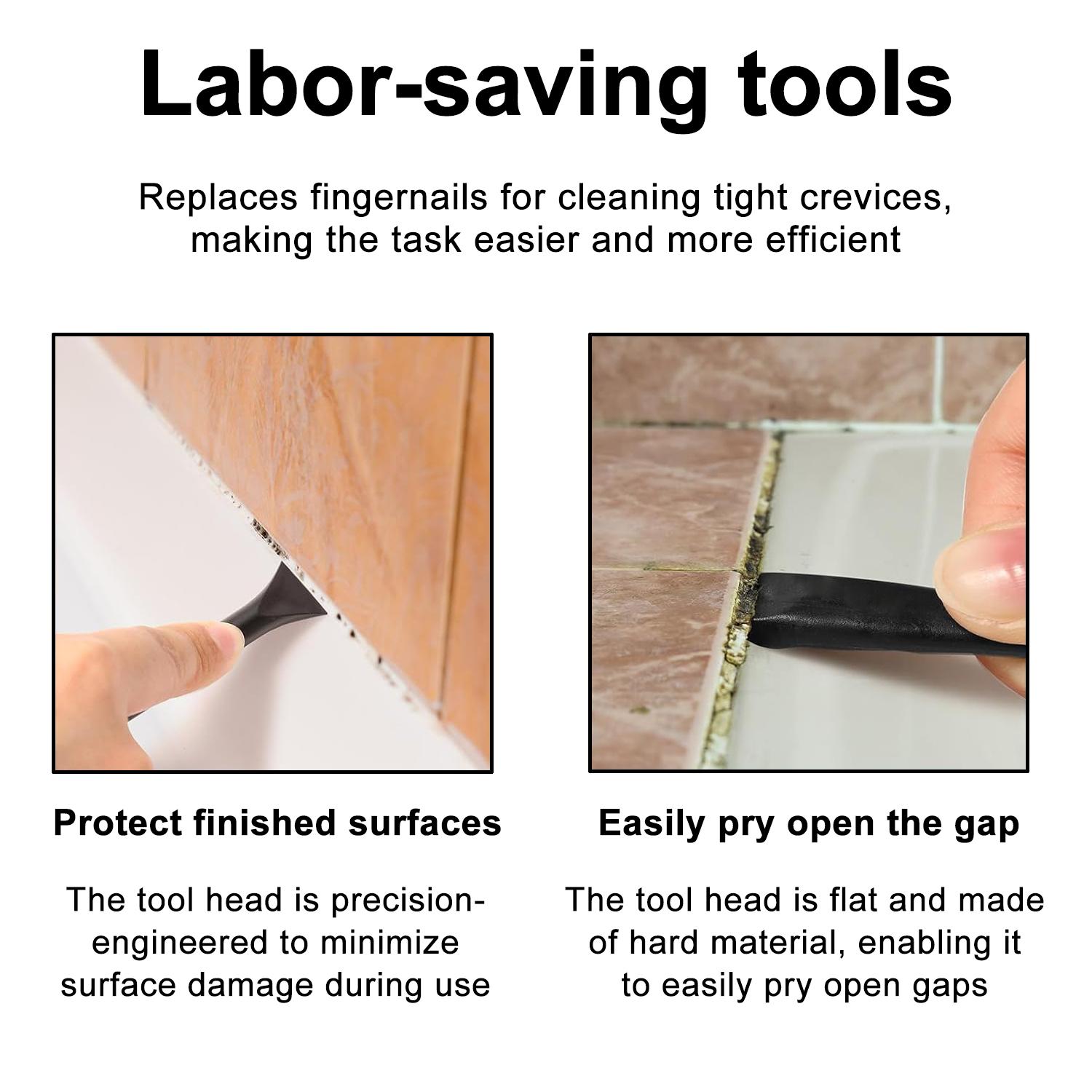 Car Detailing Pick Set for Car Detailing Kit,Safe Automotive Tool Set for Cleaning, Plastic Picks with 6 Cleaning Heads, Interior and Exterior Use,6 Pack