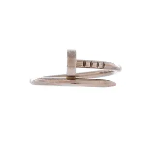 Pre-owned Cartier Juste un Clou Ring 18K White Gold Small by Rebag