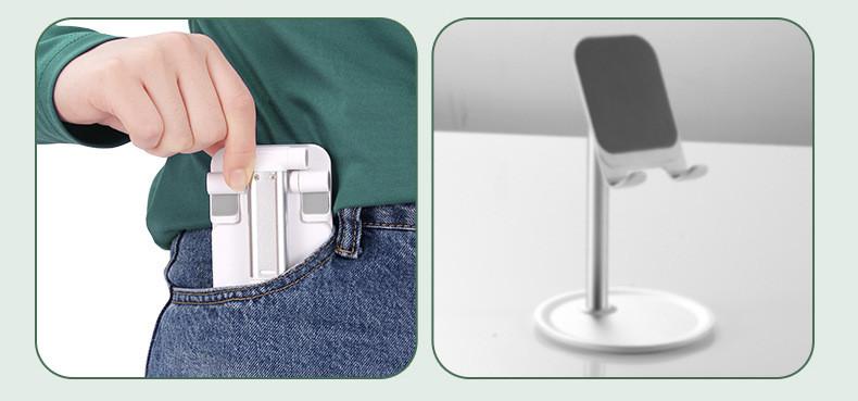 Adjustable Desk Phone Stand – Foldable Holder for iPhone & Android (Hands-Free)