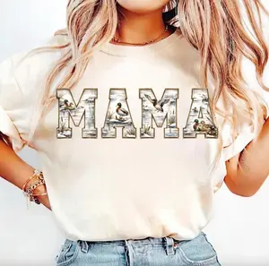 Camo Mama T-Shirt, Duck Hunting Mama Tee, Camouflage Mama Shirt, Varsity Mama Hoodie, Mallard Duck Outfit, Mom Shirt, Mother's Day Gift, For Hunter