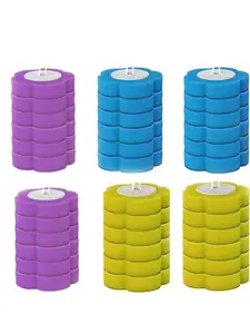 36PCS Disposable toilet brush refills, toilet brush refills with Ocean, Lemon and Lavender Scents, 5.5 cm Diameter for Bathroom Hygiene and Multi-Surface Cleaning(Without Handle)