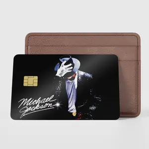 MJ Inspired Credit Card Skin Stickers, Michael Jackson King Of Pop Dedit Card Retro Music Vinyl Sticker, Aesthetic Wallet Decor, MJ Fan Gift