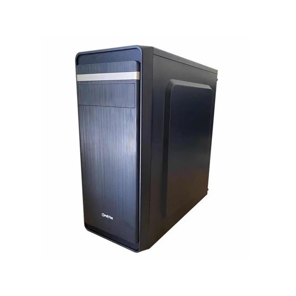212 MAIN Black Mid Tower Computer Case - ATX/Micro ATX Compatible, 450W Power Supply Included, Silent Fan Cooling, for Home Office Use (Large Appliance Part & Accessory)