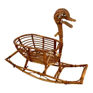 Decorative Rattan Duck Bassinet