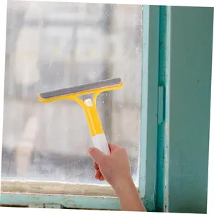 2025 New 3-in-1 Window Cleaning Tool with Spray Function – Squeegee, Scraper & Brush for Shower Glass, Windows, Mirrors & Doors