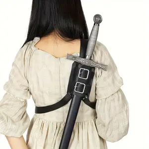 A Medieval Brown Vintage Warrior Knight Belt Buckle Sword Sheath, Suitable  Stage Performances And Cosplay Costumes, Adjustable Size  Both Men And Women. Full Face UV Protection Ski Mask Bride Crown with Sash Bandana cotton black striking Knit Hat for