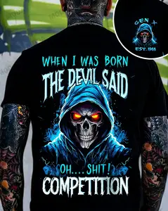 Chaosmoda Generation X When I Was Born Custom Year Skull T-shirt