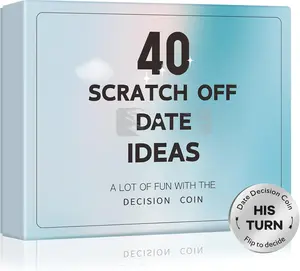 Couples Gifts for Him Her Boyfriend Girlfriend, 40 Scratch Off Date Ideas Bridal Shower Gifts, Stocking Stuffers Anniversary Engagement Wedding Present for Men Women Husband Wife Couple Games