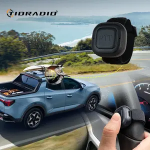 TIDRADIO Wireless Mic PTT Button for Cell Phone APP Odmaster Driving Riding Walkie-talkie, Wireless Programming Baofeng Uv5r